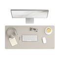 Desk Accessories & Office Organizers | Smead 64826 36 x 17 Vegan Leather Desk Pads - SandStone image number 5