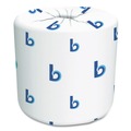 Cleaning & Janitorial Supplies | Boardwalk B6180 2-Ply Septic Safe 125 ft. Roll Length Toilet Tissue - White (96/Carton) image number 1