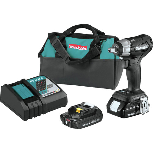 Impact Wrenches | Makita XWT13RB 18V LXT Lithium-Ion 2.0 Ah Sub-Compact Brushless 1/2 in. Square Drive Impact Wrench Kit image number 0