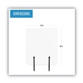 Office Furniture Accessories | MasterVision GL0701393 Protector Series 23.6 in. x 0.16 in. x 35.4 in. Frameless Glass Desktop Divider - Clear/Aluminum (1/Carton) image number 1