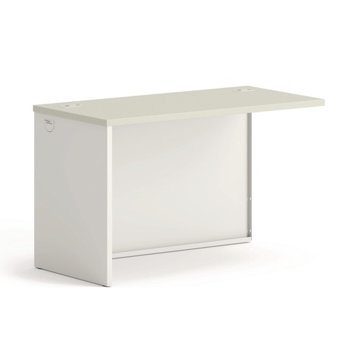 Office Desks & Workstations | HON H38944L.B9.Q 38000 Series 31.75 in. x 53.19 in. x 3.75 in. Left Return Shell - Silver Mesh/Light Gray image number 0