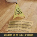Safety Equipment | Rubbermaid Commercial FG425200YEL 16.5 in. x 20 in. 16 oz. Caution Wet Floor Over-the-Spill Pad (22 Sheets/Pack) image number 3