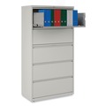  | Alera 25498 36 in. x 18.63 in. x 67.63 in. 5 Lateral File Drawer - Legal/Letter/A4/A5 Size - Light Gray image number 3