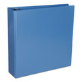  | Universal UNV20733 3 Ring 2 in. Capacity Deluxe Round Ring View Binder - Light Blue image number 0