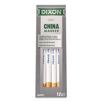 Dixon China Marker - White (1-Dozen)