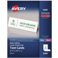Office Jansan | Avery 05309 11 x 3.5 Large Embossed Tent Card - White (50/Box) image number 0