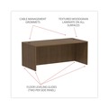  | Alera VA217236WA 71 in. x 35.5 in. x 29.63 in. Valencia Series Straight Front Desk Shell - Modern Walnut image number 6