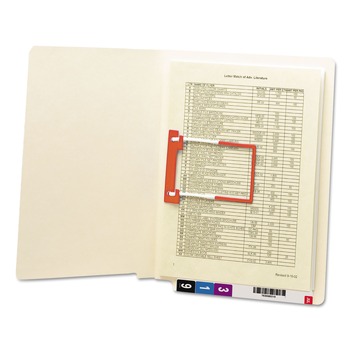 PRODUCTS | Smead 34112 Heavyweight Manila Reinforced End Tab Folders With U-Clip, Straight Tab, Letter Size, 50/box