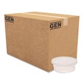 Food Trays, Containers, and Lids | GEN TD40008E 8 oz. Plastic Deli Containers with Lid - Clear (240/Carton) image number 1