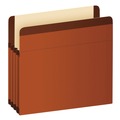 Office Jansan | Pendaflex 085343 3.5 in. Expansion Letter Size Premium Reinforced Expanding File Pockets - Red Fiber (10/Box) image number 0