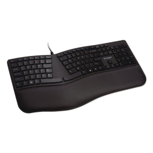 Office Electronics & Batteries | Kensington K75400US Pro Fit Ergo Wired Keyboard - Black image number 0