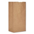 Office Jansan | Ross & Wallace Paper Products 100304500PK/BL 5 in. x 3.13 in. x 9.88 in. #4 Size Grocery Paper Bags - Kraft (500/Bundle) image number 0