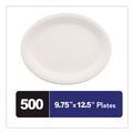 Office Jansan | Chinet 21257 9.75 in. x 12.5 in. Classic Oval Platter Paper Dinnerware - White (500/Carton) image number 2