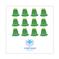 Office Jansan | Boardwalk BWK501GN 5 in. Headband Super Loop Cotton/Synthetic Fiber Wet Mop Head - Small, Green (12/Carton) image number 4