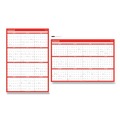 Calendars & Planners | Universal 71004 24 in. x 36 in. 12-Month (Jan-Dec 2026) Erasable Wall Calendar - White/Red Sheets image number 0