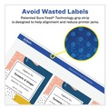 Office Jansan | Avery 08250 1 in. x 2.63 in. Vibrant Inkjet Color-Print Labels with Sure Feed - Matte White (600/Pack) image number 3