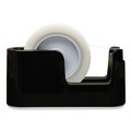 Bulk Savings Pricing 2 | Scotch C-24 3 in. Core ABS Heavy Duty Weighted Desktop Tape Dispenser with One Roll of Tape - Black image number 3