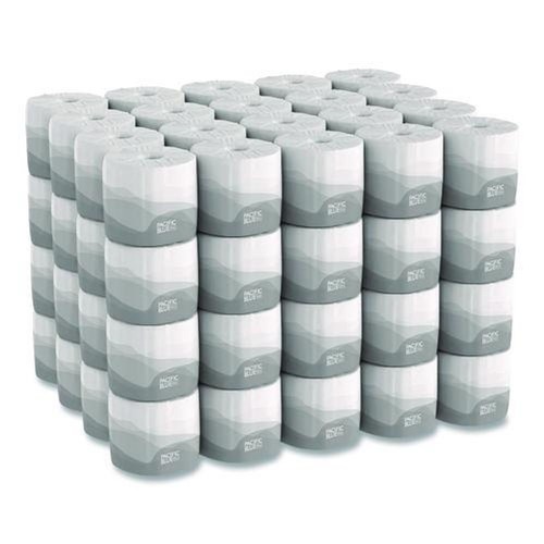 Cleaning & Janitorial Supplies | Georgia Pacific Professional 14580/01 1-Ply Pacific Blue Basic Bathroom Tissue - White (80/Carton) image number 0