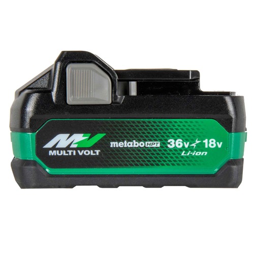 Batteries | Metabo HPT 380083M 18V/36V MultiVolt 5 Ah/2.5 Ah Water and Impact Resistant Lithium-Ion Battery image number 0