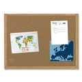 Office Jansan | MasterVision SB0420001233 36 in. x 24 in. Wood Frame Earth Cork Board - Tan/Oak image number 2