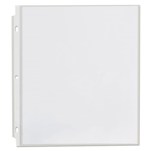 Universal UNV21125 Standard Top-Load Poly Sheet Protectors - Letter, Clear (100/Box) image number 0