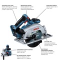 Circular Saws | Bosch GKS18V-22N 18V Brushless Lithium-Ion 6-1/2 in. Cordless Circular Saw (Tool Only) image number 4