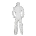 Bib Overalls | Ansell KCC49127 A20 Elastic-Back, Hood and Boots Breathable Particle Protection Coveralls - Quadruple Extra Large, White (20/Carton) image number 2