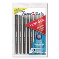 Pens | Paper Mate 2140570 Write Bros. Medium 1 mm Ballpoint Pen - Black Ink/Black Barrel (8/Pack) image number 0