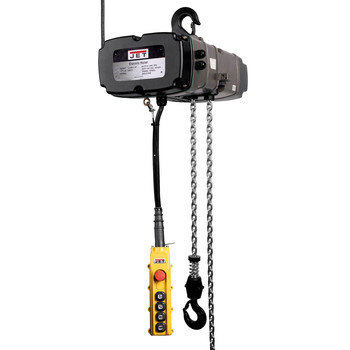 JET 230V 16.8 Amp TS Series 2 Speed 5 Ton 10 ft. Lift 3-Phase Electric Chain Hoist