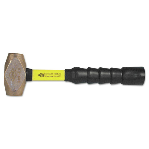 Sledge Hammers | Nupla 30-040 4 lbs. Classic Nuplaglas Head Non-Sparking Brass Hammer with 12 in. SG Handle image number 0