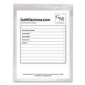 Office Jansan | C-Line 80912 9 in. x 11 in. Top Load Vinyl Shop Ticket Holders with 50-Sheet Capacity - Clear (50/Box) image number 1