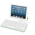 Office Electronics & Batteries | Logitech 920-006341 Wired Keyboard for iPad - White image number 2