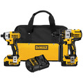 Combo Kits | Factory Reconditioned Dewalt DCK296M2R 20V MAX Brushless Lithium-Ion Cordless Hammer Drill and Impact Driver Combo Kit with 2 Batteries (4 Ah) image number 0