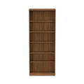 Office Filing Cabinets & Shelves | Alera ALEVA638232WA Valencia Series 6-Shelf 31-3/4 in. x 14 in. x 80-1/4 in. Bookcase - Modern Walnut image number 2
