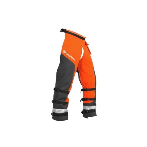 Overalls | Husqvarna 587160705 40 in. to 42 in. Technical Apron Wrap Chainsaw Chaps - Orange image number 0