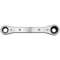 Wrenches | Klein Tools KT223X4 4-IN-1 Lineman's Ratcheting Box Wrench image number 3