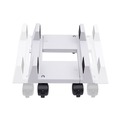  | Innovera IVR54001 8.75 in. x 10 in. x 5 in. Mobile CPU Stand - Light Gray image number 3