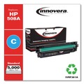 Ink & Toner | Factory Reconditioned Innovera IVR508AC Remanufactured 5000 Page Yield Replacement Toner Cartridge for HP 508A - Cyan image number 1