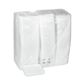 Food Trays, Containers, and Lids | Pactiv Corp. 0TF108S00000 10 in. x 8 in. x 0.65 in. #8S Foam Supermarket Tray - White (500/Carton) image number 0