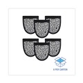 Cleaning & Janitorial Supplies | Boardwalk BWKUMBW 17.5 x 20 Slip-Resistant Disposable Urinal Floor Mat 2.0 - Black/White (6/Carton) image number 7
