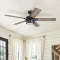 Ceiling Fans | Honeywell 50690-45 52 in. Bontera Indoor LED Ceiling Fan with Light - Matte Black image number 5