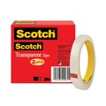 Tapes & Adhesives | Scotch 600-2P12-72 0.5 in. x 72 yds 3 in. Core Tape - Transparent (2/Pack) image number 0