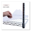 Labor Day Sale! Save $30 off $199! | Alera SW653618SR 36 in. x 18 in. x 72 in. Five-Shelf Wire Shelving Kit with Casters and Shelf Liners - Silver image number 3
