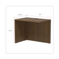 Office Desks & Workstations | Alera VA353624WA 35 in. x 23.63 in. x 29.5 in. Valencia Series Reversible Return/Bridge Shell - Modern Walnut image number 7