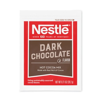 Nestle 12096919 0.71 oz Hot Cocoa Mix Packet - Dark Chocolate (300/Carton)