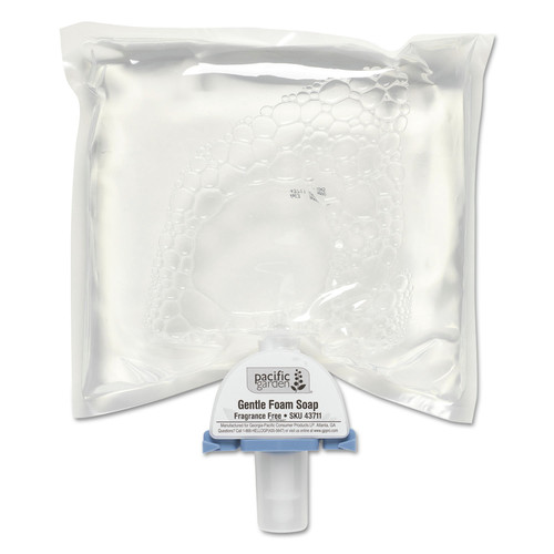 Georgia Pacific Professional 43711 1200 mL Gentle Foam Liquid Soap - Fragrance-Free (4-Piece/Carton) image number 0