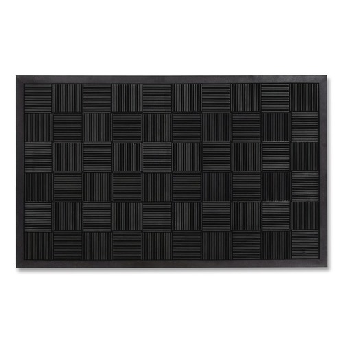Office Jansan | Guardian PARQUET3X5 36 in. x 60 in. Parquet Wiper Scraper Mat - Black image number 0