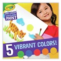 Acrylic & Tempera Paint | Crayola 54-2313 1.4 oz Cups 5-Color Spill Proof Washable Paints image number 6
