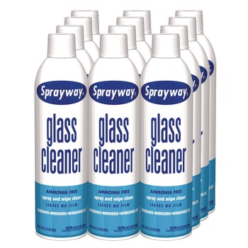 Sprayway 19 oz. Aerosol Spray Glass Cleaner (12/Carton)