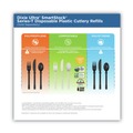 Labor Day Sale! Save $30 off $199! | Dixie DUSSCT7 SmartStock Tri-Tower Heavyweight Plastic Dispensing Spoon - Natural (960/Carton) image number 7